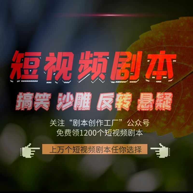 小短片拍摄剧本马尚火