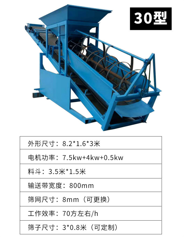 50大型滚筒筛沙机二手