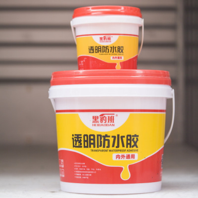 广西热销透明防水胶_鲁公建材_5L_鲁公_黑豹班_屋顶补漏防水胶