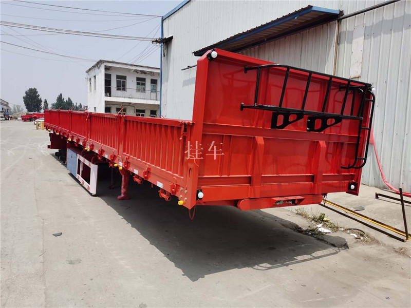 側簾半掛車廠家 前舉式自卸車 貨到付款