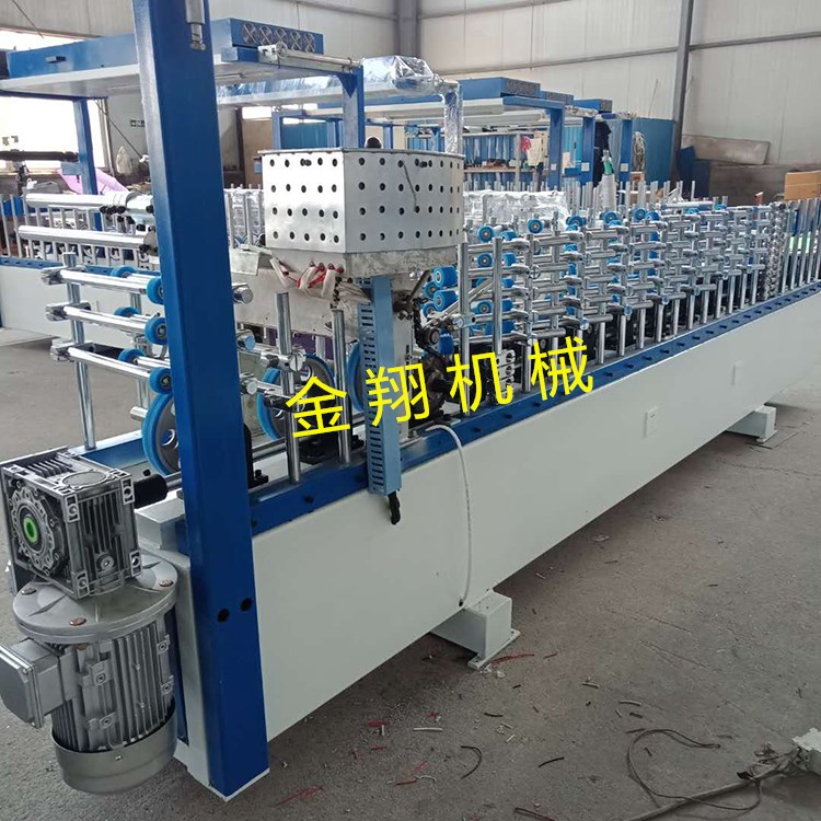 鋁型材包覆機  金翔 1米寬大板包覆機 竹木纖維集成墻板包覆機