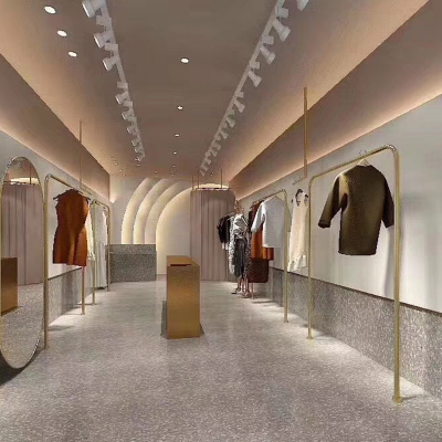 專賣店_亞克力服裝店貨架定制加工_天一地九金屬制品