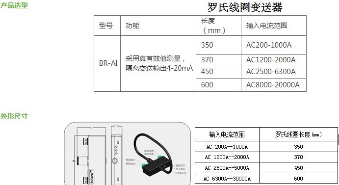 单相电流变送器型号