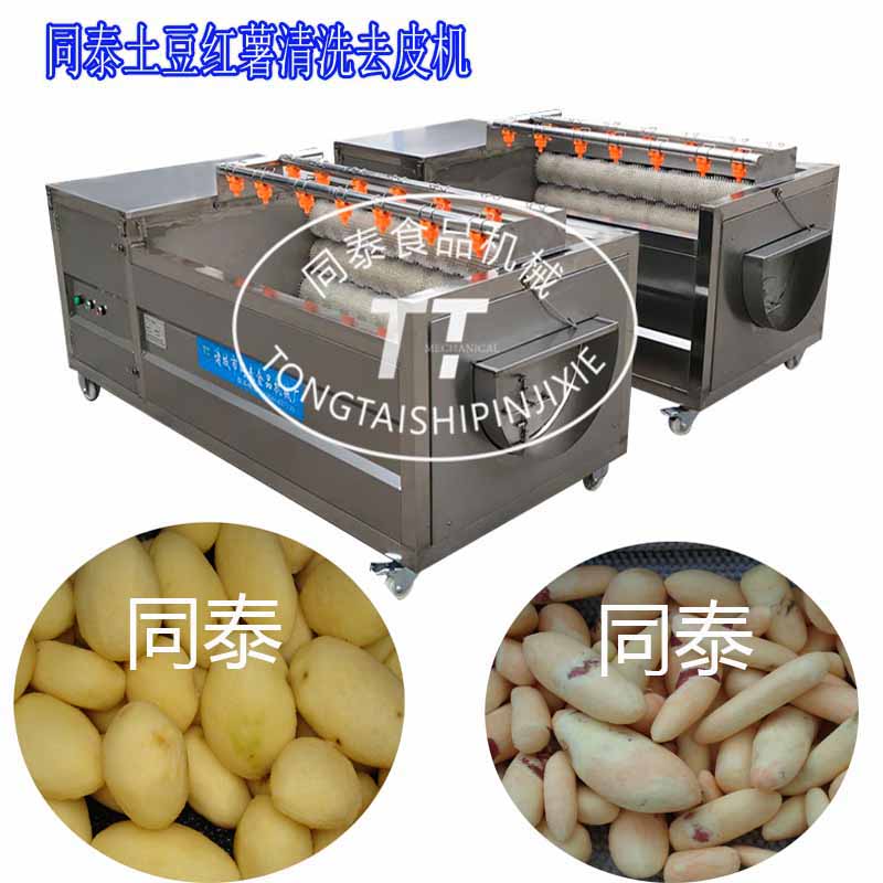 小型土豆清洗機(jī) 紅薯清洗機(jī) 毛刷洗紅苕機(jī)器