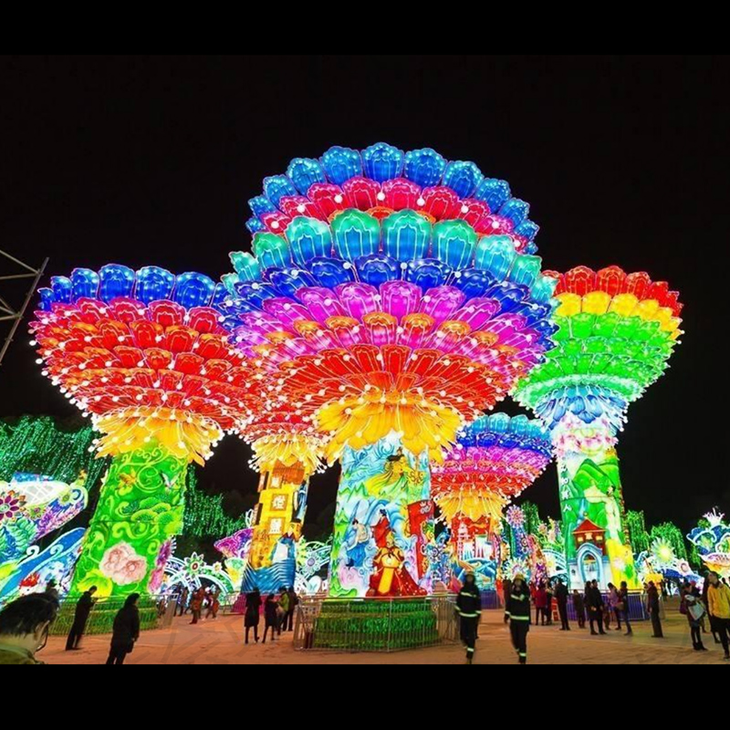 彩灯生产厂家 节日彩灯设计 花灯效果图设计