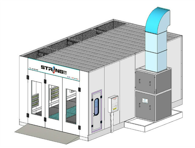 喷漆喷烤漆房加热管 喷漆房 欣远迈腾汽车设备