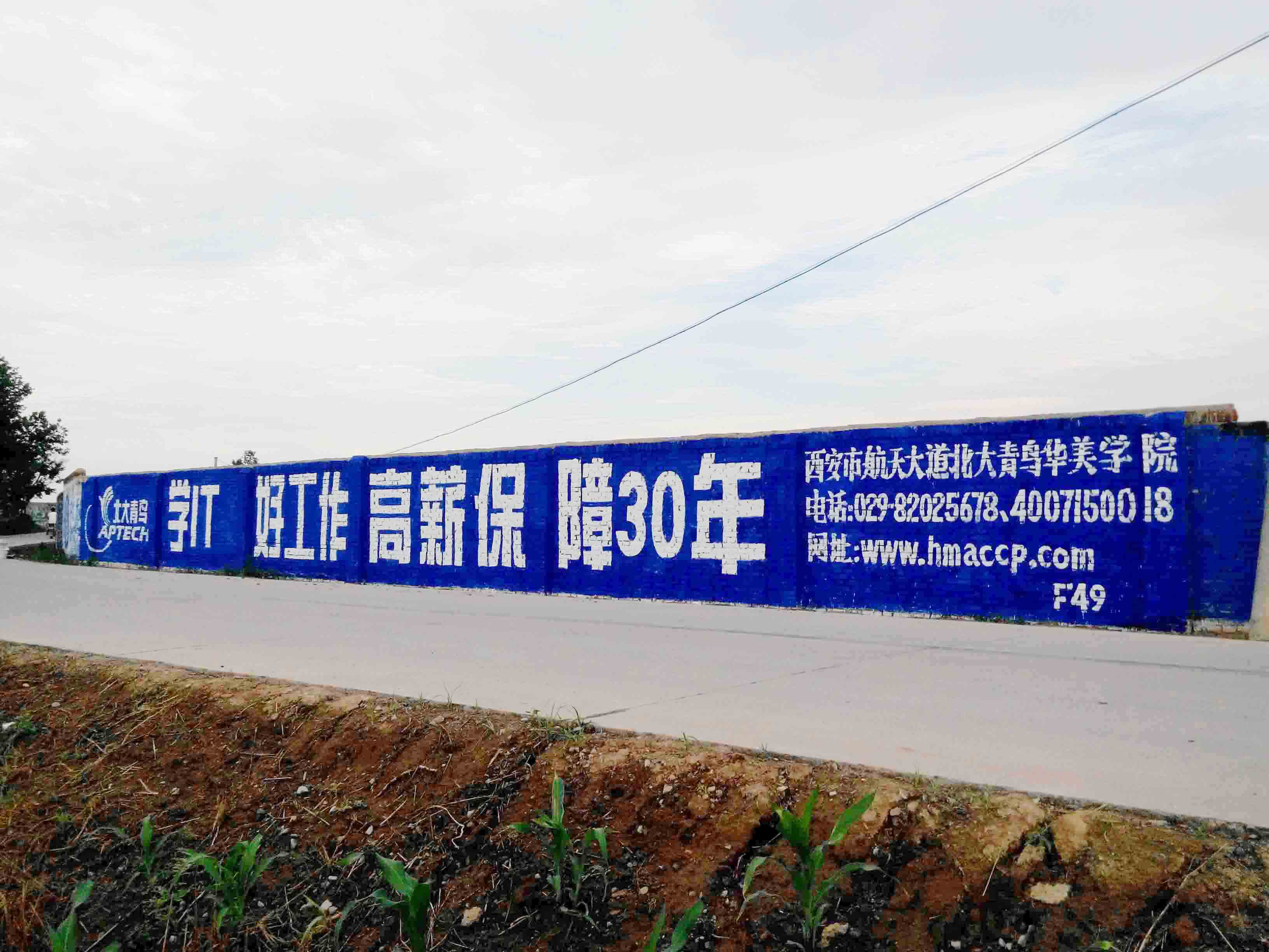 陜西西安支付寶農村墻體廣告品牌之路從點滴開始
