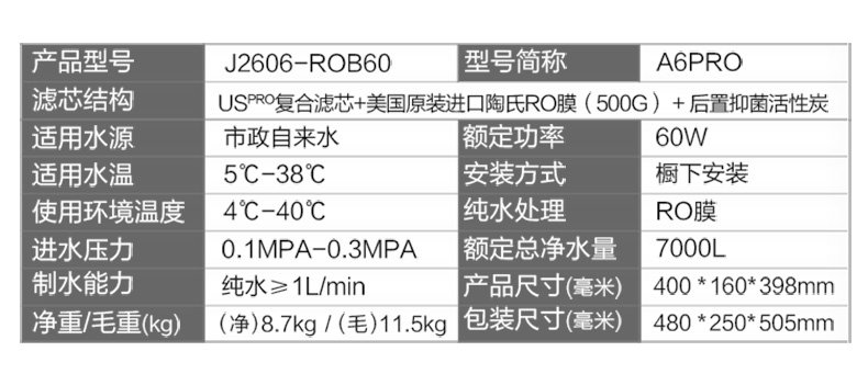 杏林家庭净水器价格