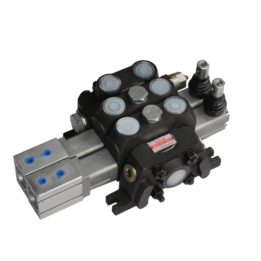 DCV100-2聯手動氣控環衛車多路換向閥SKBTFLUID牌