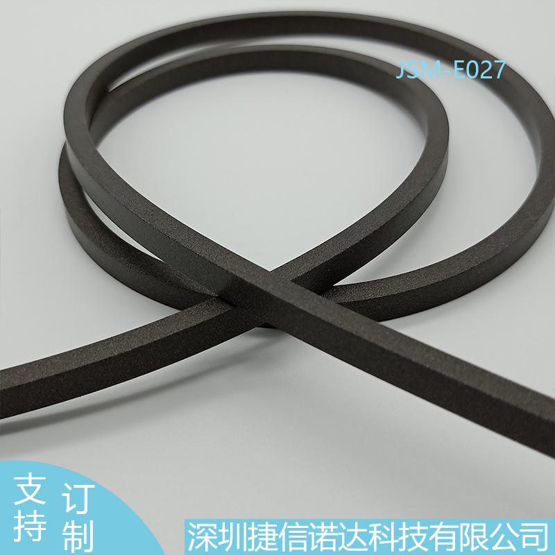 石墨鍍鎳JSM-E027導電橡膠條長方形截面6.35*4.78MM工具箱柜