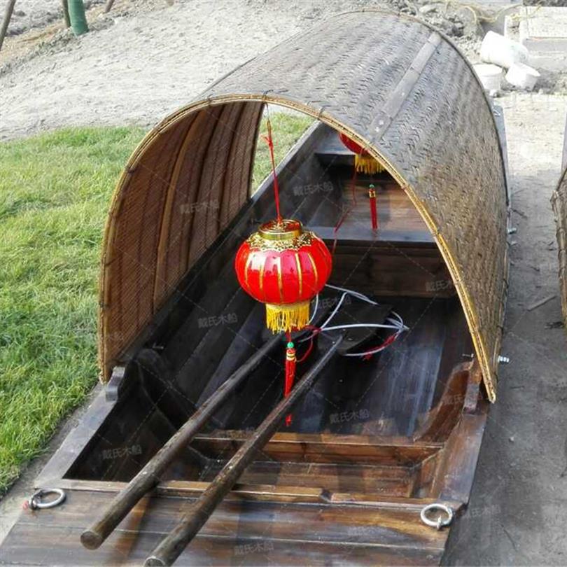 湖北木質(zhì)烏篷船定制 紹興木船