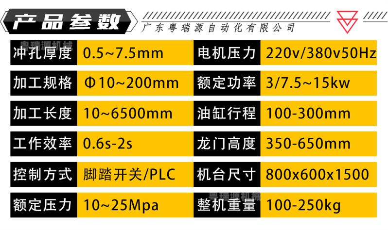 圆管方管冲孔机