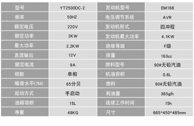 常州小型汽油发电机报价