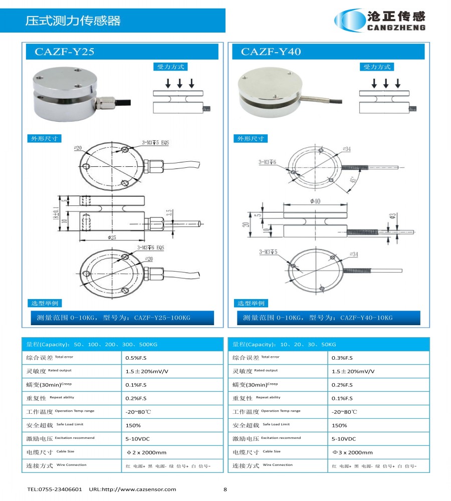 CAZF-LS58力传感器工厂