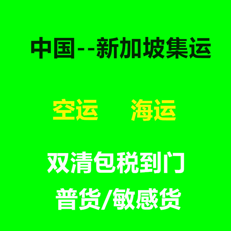 物流新加坡双清专线快递 新加坡空运 新加坡集运专线