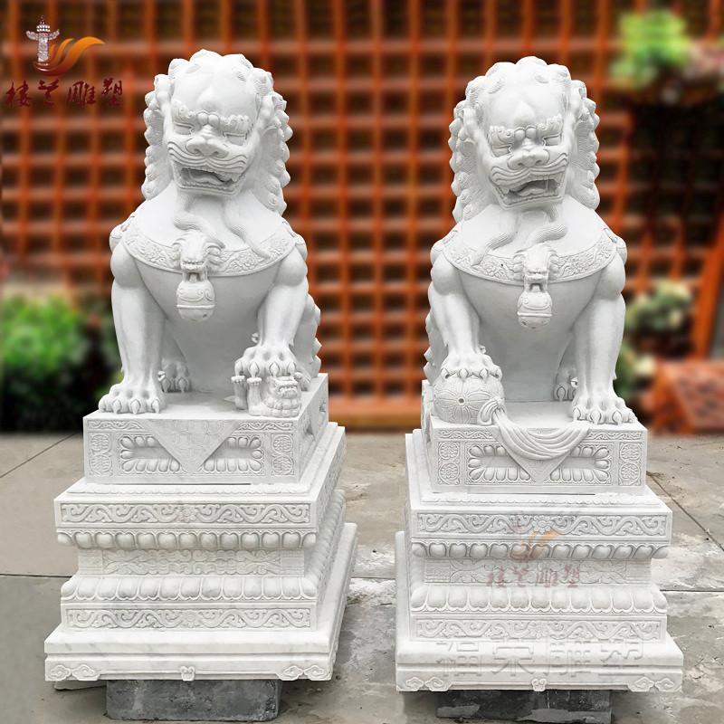 山東定制景觀石獅子 加工定做