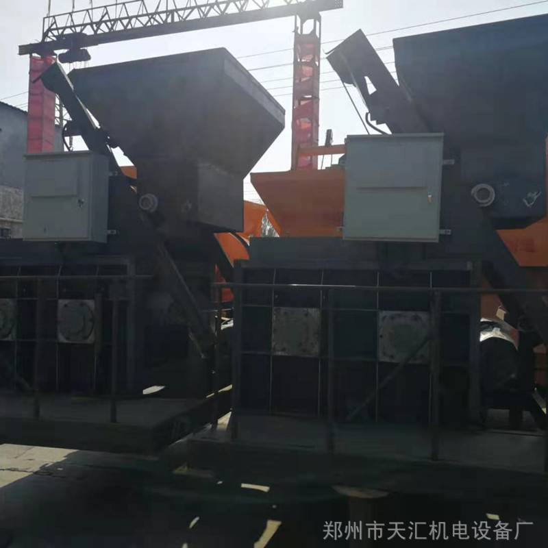 亞盟重工供應HZS60磚機生產線配套設備 穩定土拌合機 三倉配料攪拌一體站