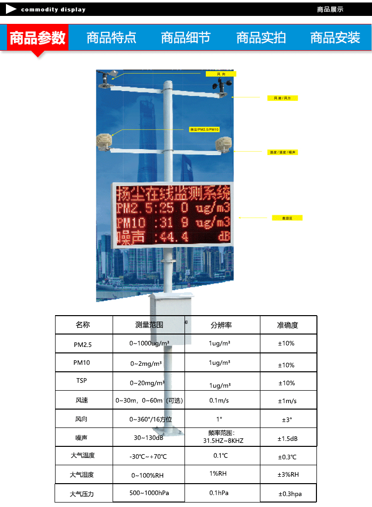 在线扬尘监测系统在线系统