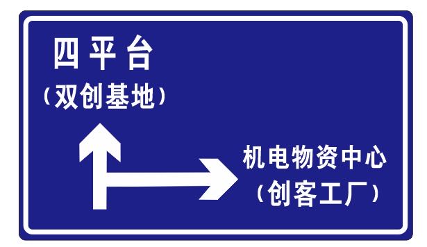 上海道路指示牌