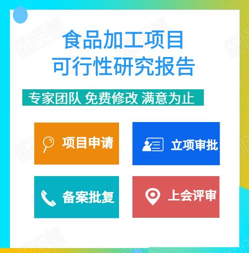 行业分析报告_食品可行性研究报告_生产类可研报告编制