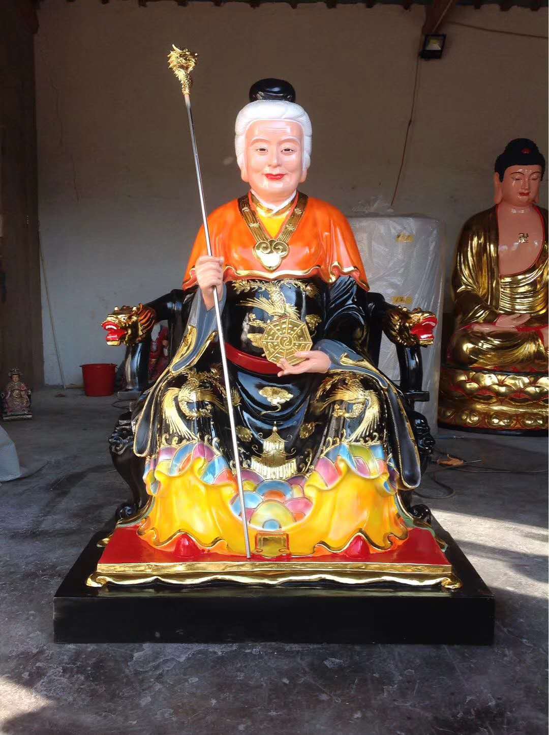 濟源彩繪十二老母神像 三蕭娘娘神像 量大從優