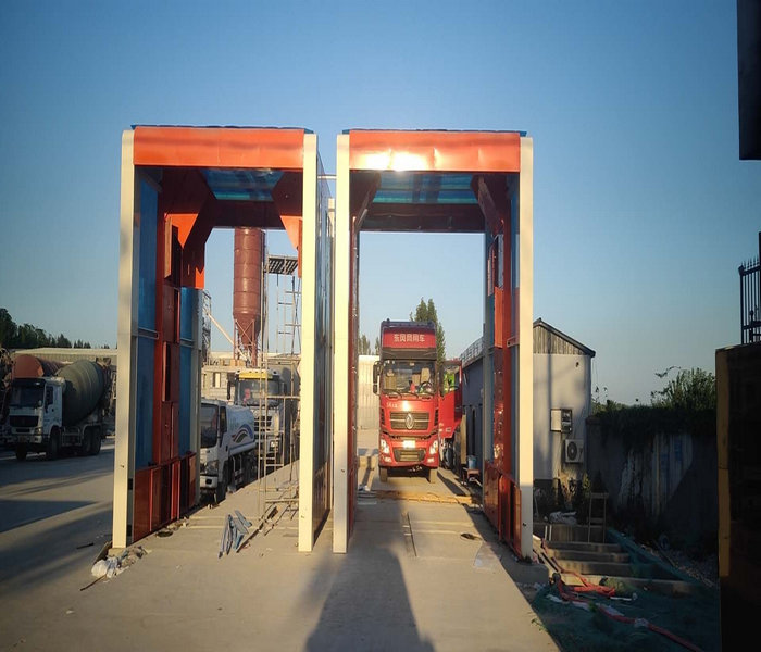 工地洗車臺沖洗平臺 原陽隧道式洗車機 免基礎