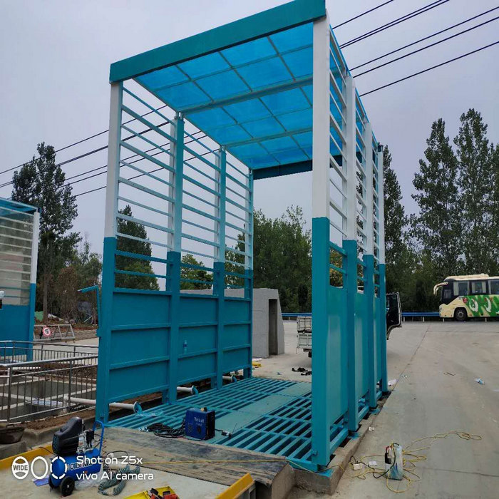 工地沖洗平臺圖紙 獲嘉大門口洗車機 售后