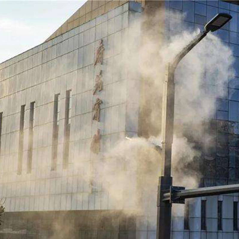 路燈噴霧除塵	自動控制 燈桿噴霧設備 噴霧降塵系統