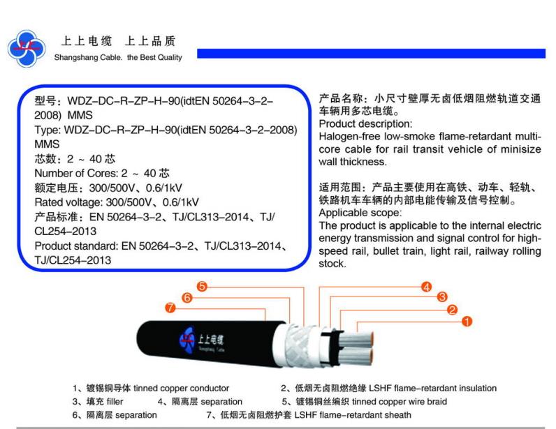 轨道交通车辆用电缆