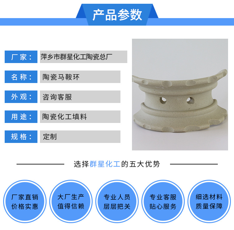 陶瓷异鞍环填料