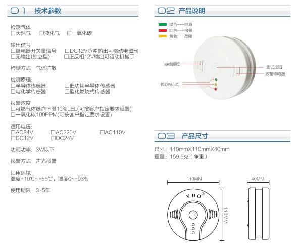 可燃气体探测传感器