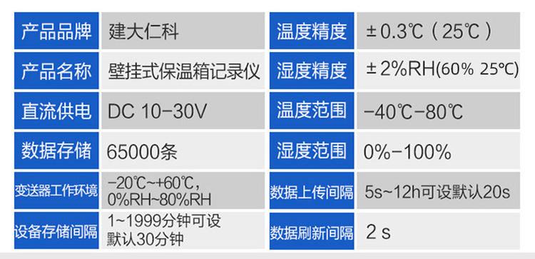 农业温湿度记录仪