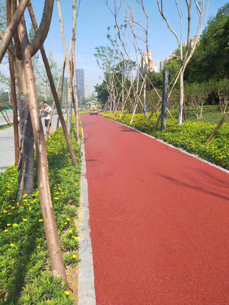施工周期快彩色路面-博瑞達筑路好貨源-山東彩色路面
