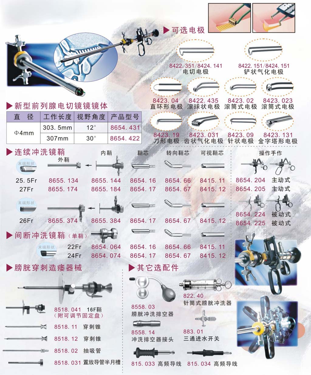 史托斯電切鏡維修 8422.151 雙較電切鏡連接線