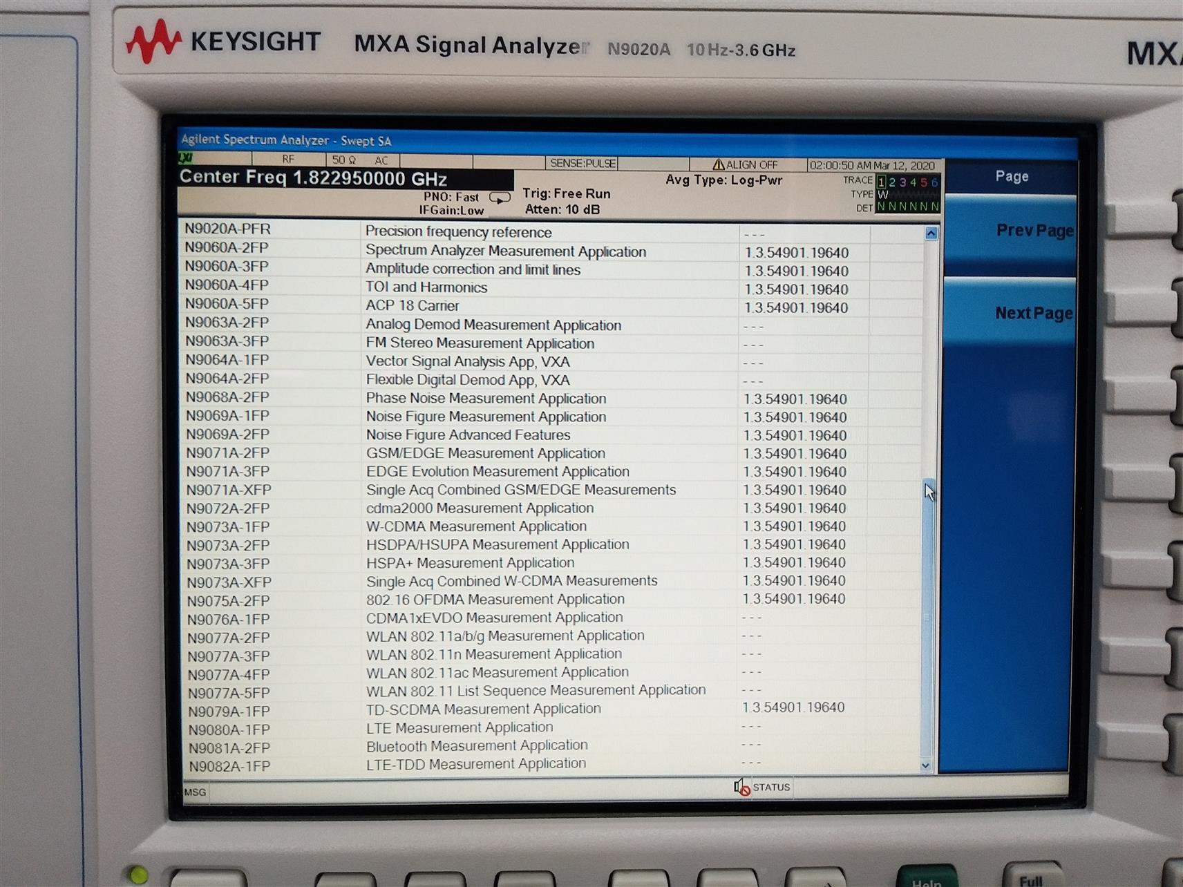 湖北3.6G频谱分析仪N9010AAgilent安捷伦