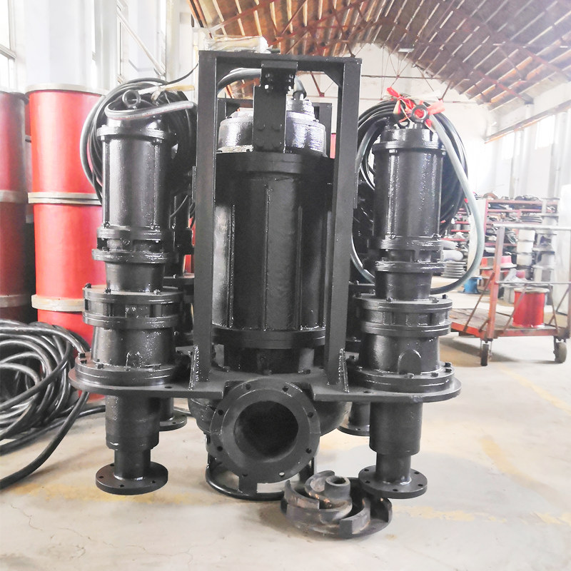 稀土礦粉泵 沉井工程深水打砂泵 小型潛水泥沙泵