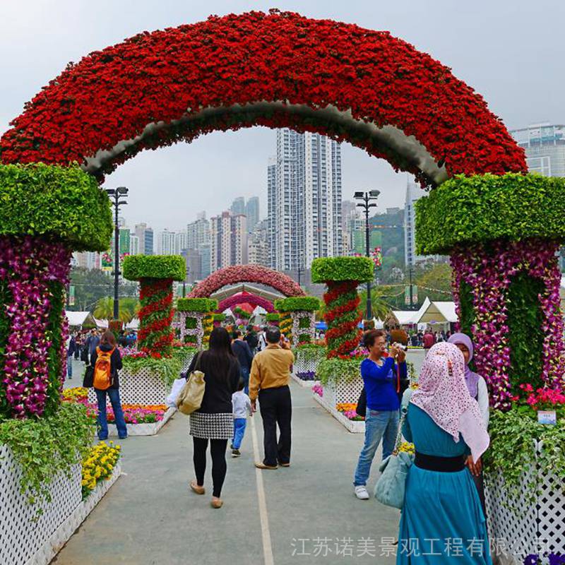 河南周口绿雕摆件 动物物立体花坛景观绿雕 诺美景观