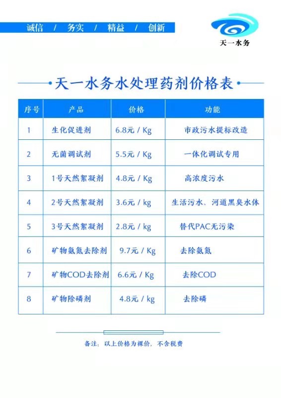 无毒净化絮凝剂报价-无毒净化絮凝剂-天一水务工程