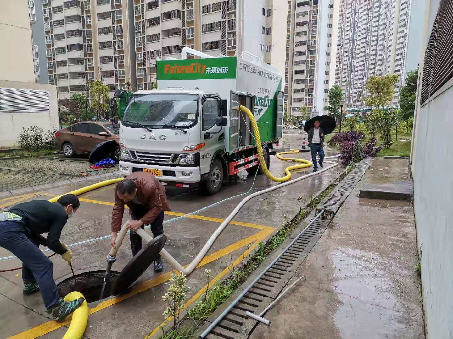 不锈钢干湿分离吸粪车