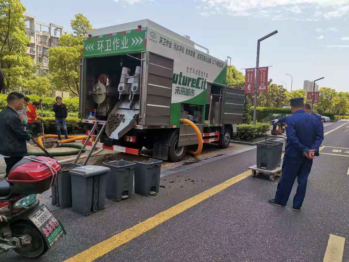 分离式吸污车新型吸污车固液分离