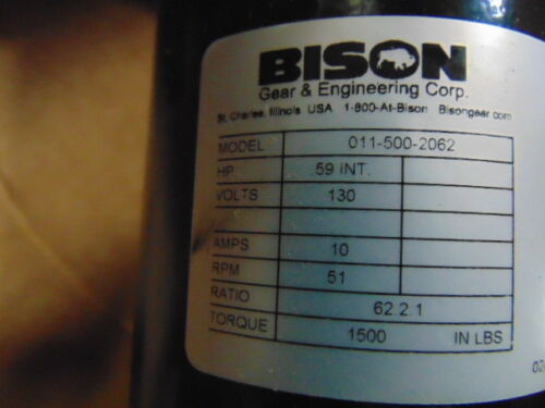 BISON GEAR	011-348-4030 升降減速機