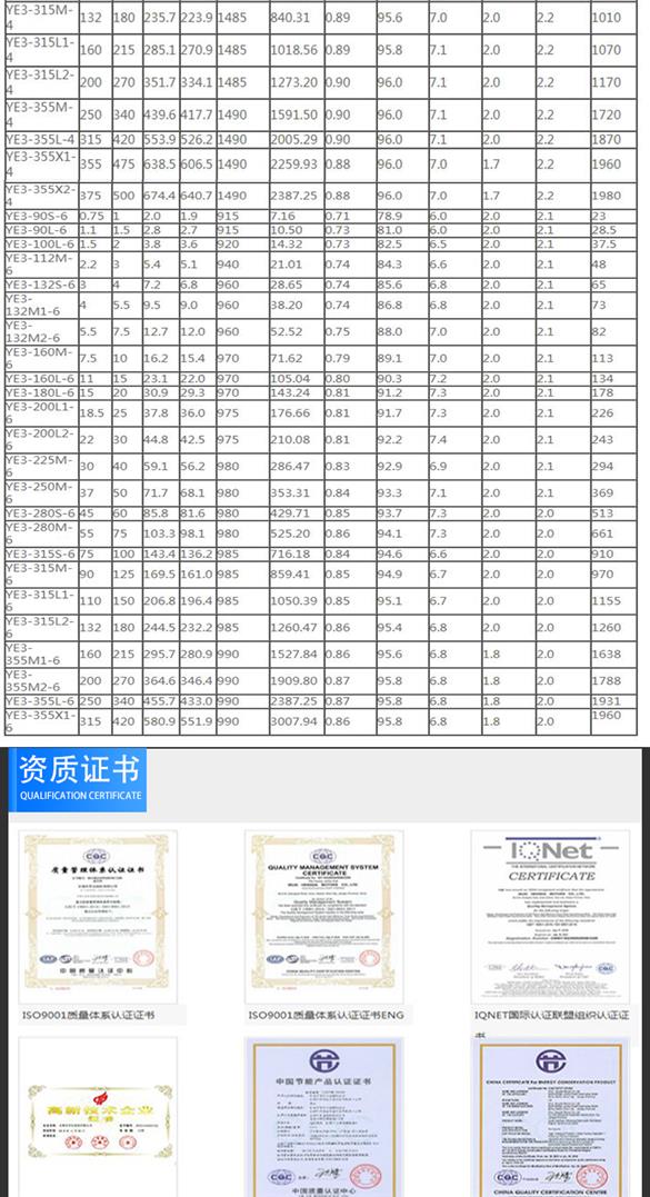 YE3系列三相异步电动机