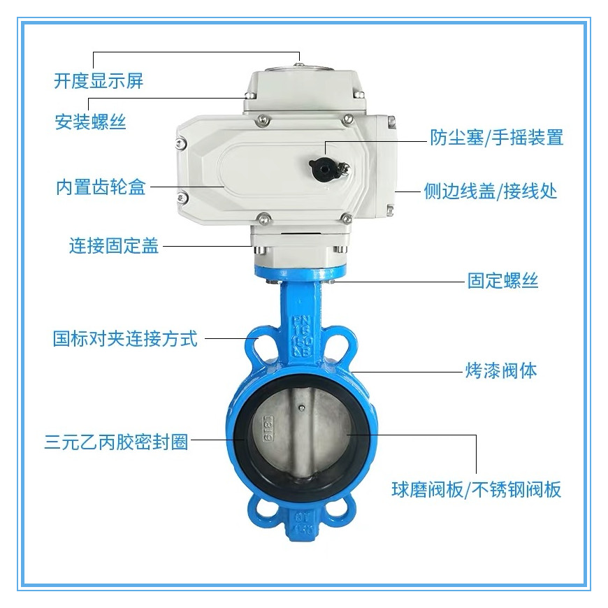 南京D971X-16Q电动对夹蝶阀型号