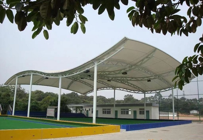福建足球場膜結構棚-蓬智膜結構制作安裝-足球場膜結構棚廠家