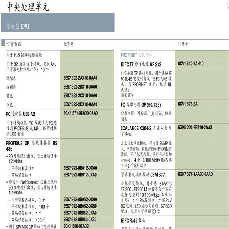 厂家供应SIMATIC S7-300 CPU控制器模块