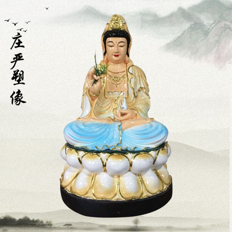 廠家供應(yīng) 江西木雕自在觀音佛像