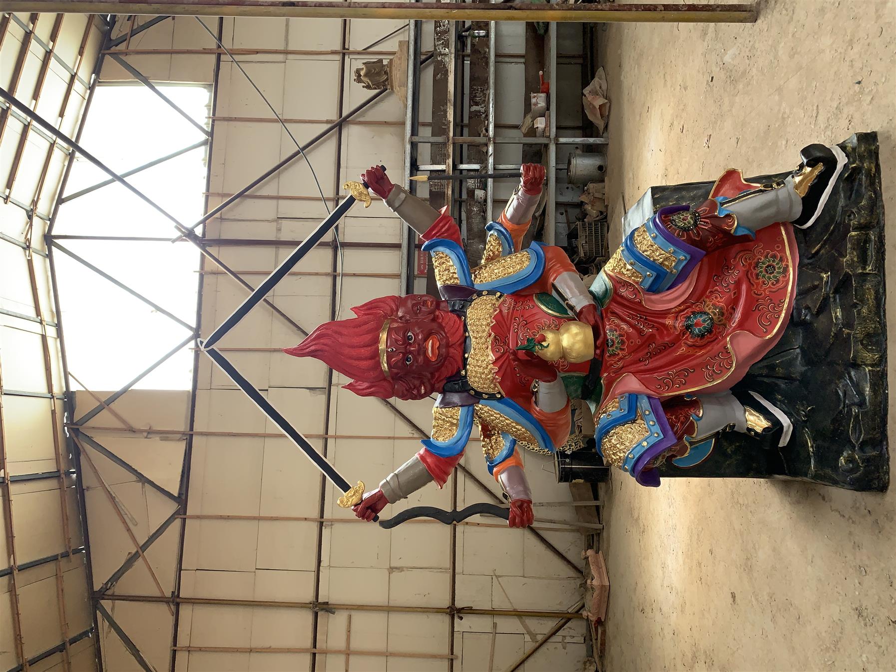 三頭六臂火神爺佛像 歡迎上門考察 泥塑火神佛像