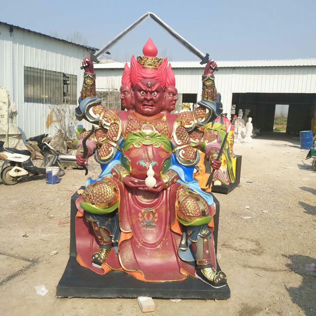 火神爺佛像 廠家出品 長(zhǎng)春泥塑火神佛像圖片