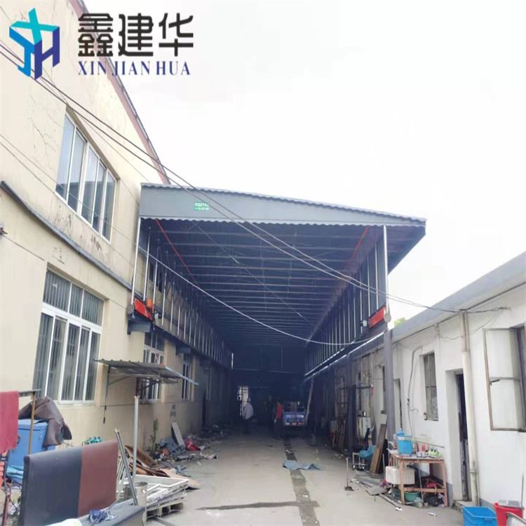 滄州電動(dòng)推拉棚 工地活動(dòng)折疊伸縮雨篷