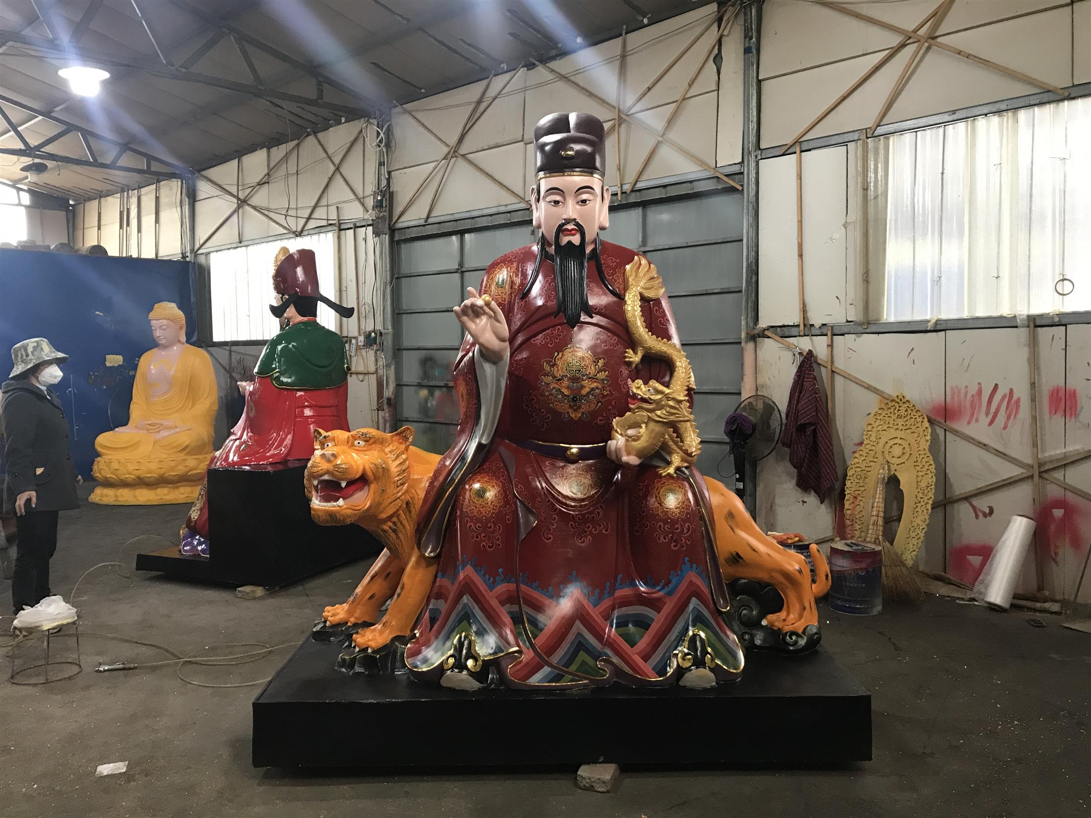 武漢玻璃鋼**藥王佛像定制